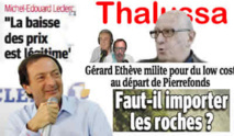 Après avoir fait un trou énorme à Air Austral Gérard ETHEVE veut créer une nelle compagnie, M. E. LECLERC prétend faire baisser les prix, on va importer des pierres sur le caillou ....... la Réunion marche sur la tête ! Après avoir fait un trou énorme à Air Austral Gérard ETHEVE veut créer une nelle compagnie, M. E. LECLERC prétend faire baisser les prix, on va importer des pierres sur le caillou ....... la Réunion marche sur la tête !